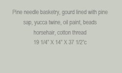 Pine Needle Gourd Basket